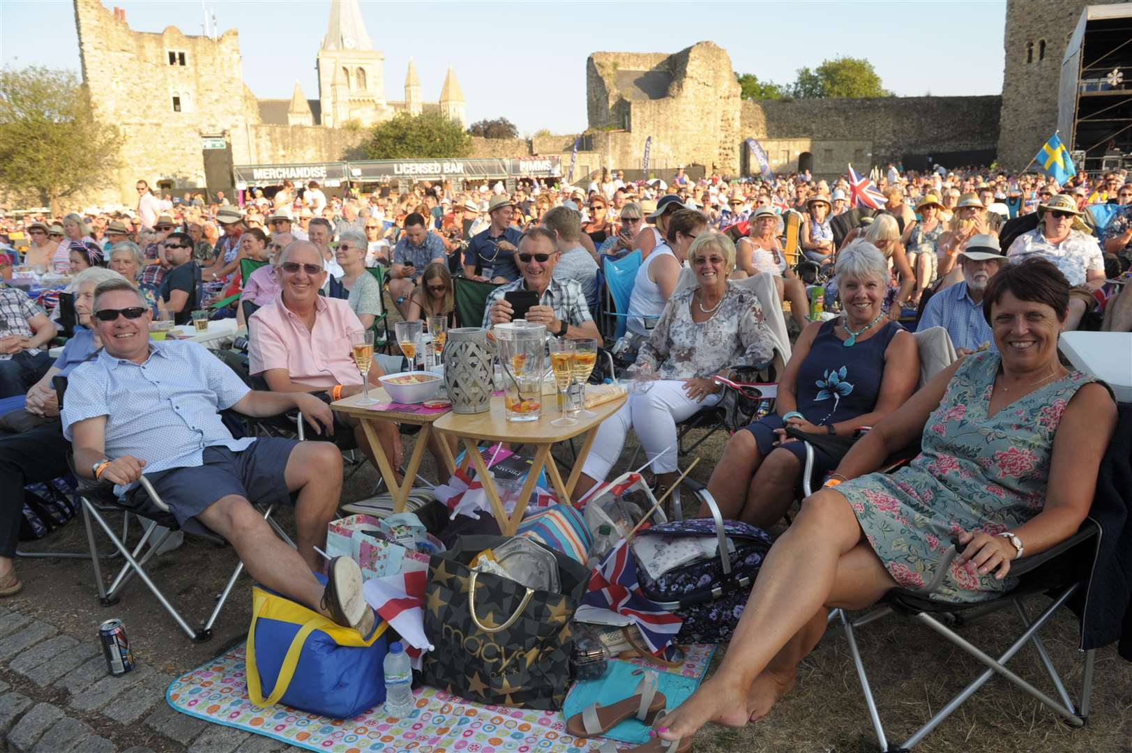 Revellers were allowed to drink during the Royal Philharmonic proms but not at other Castle Concerts shows. Picture: Steve Crispe
