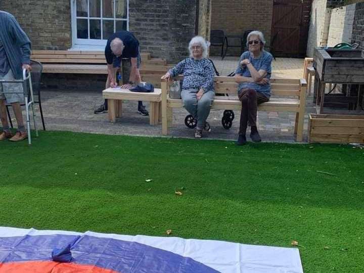 The refurbished garden at Age UK Sheppey. Picture: Age UK