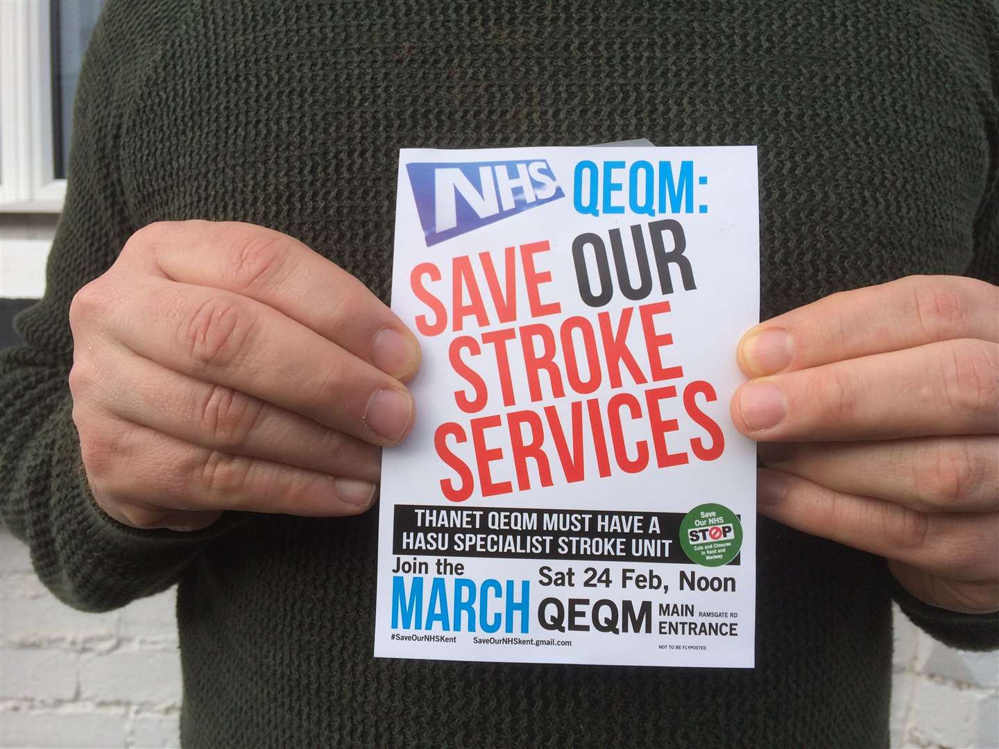 A SONIK Save Our Stroke services flyer