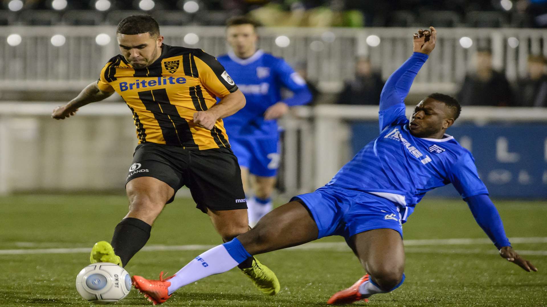 Gillingham's Frank Moussa in action against Maidstone United Picture: Andy Payton