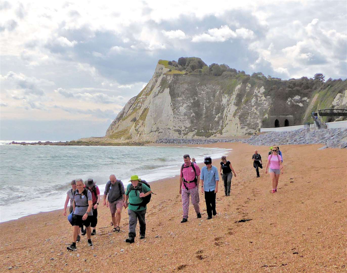 White Cliffs Walking Festival walkers explore Shakespeare Beach