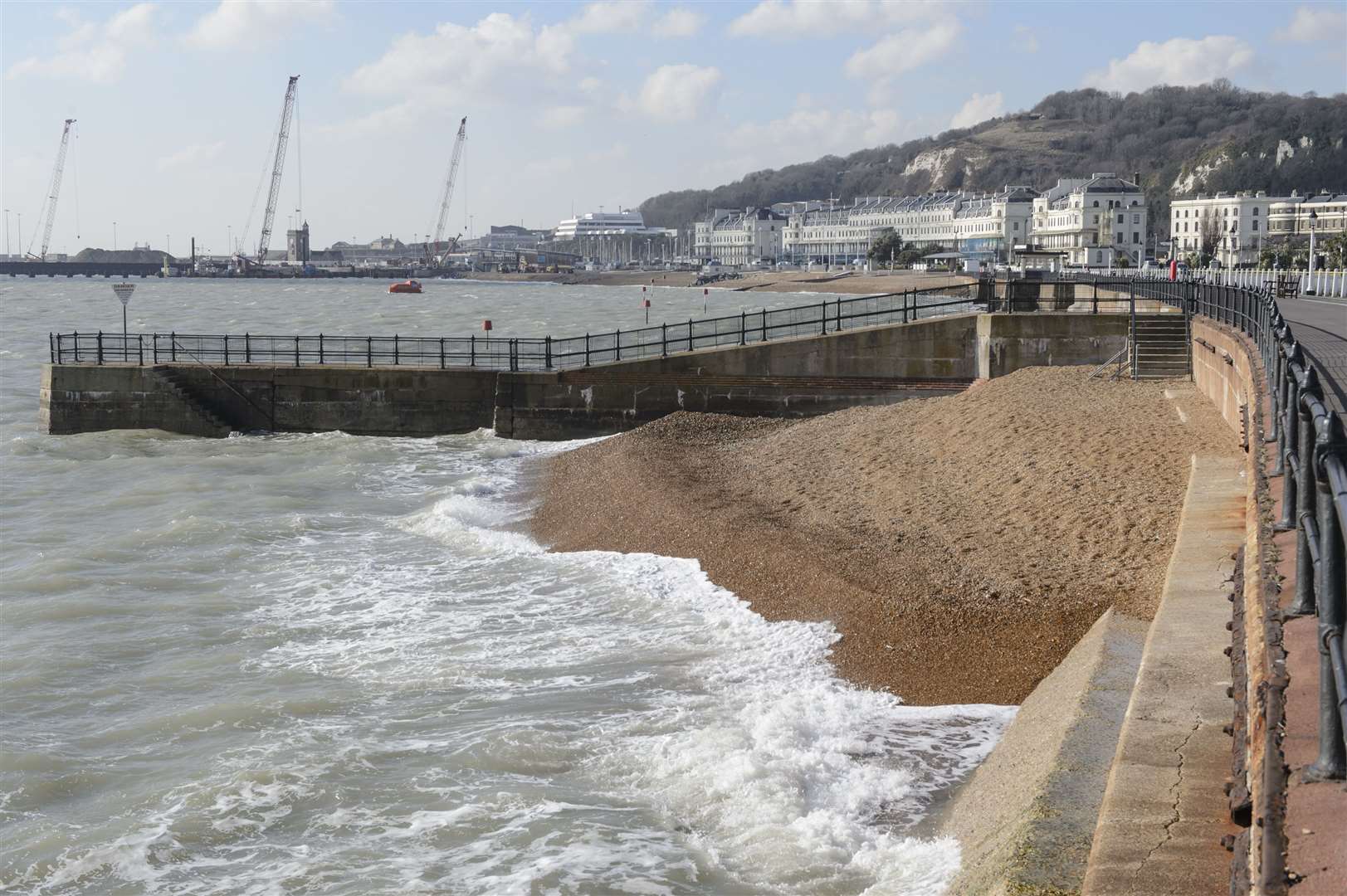 Dover harbour will see gusts of up to 53mph on Friday. Picture: Andy Payton