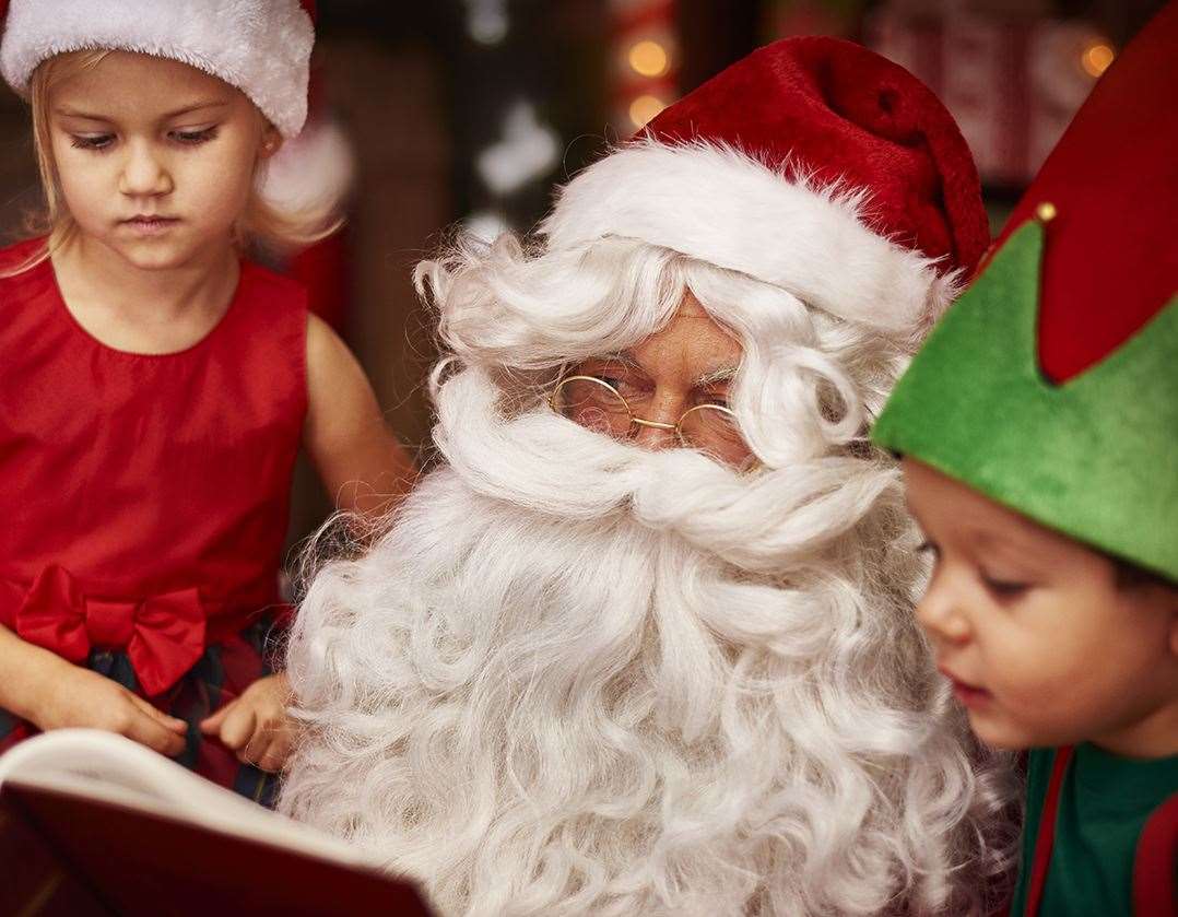 Children can enjoy free storytelling sessions with Father Christmas in Maidstone