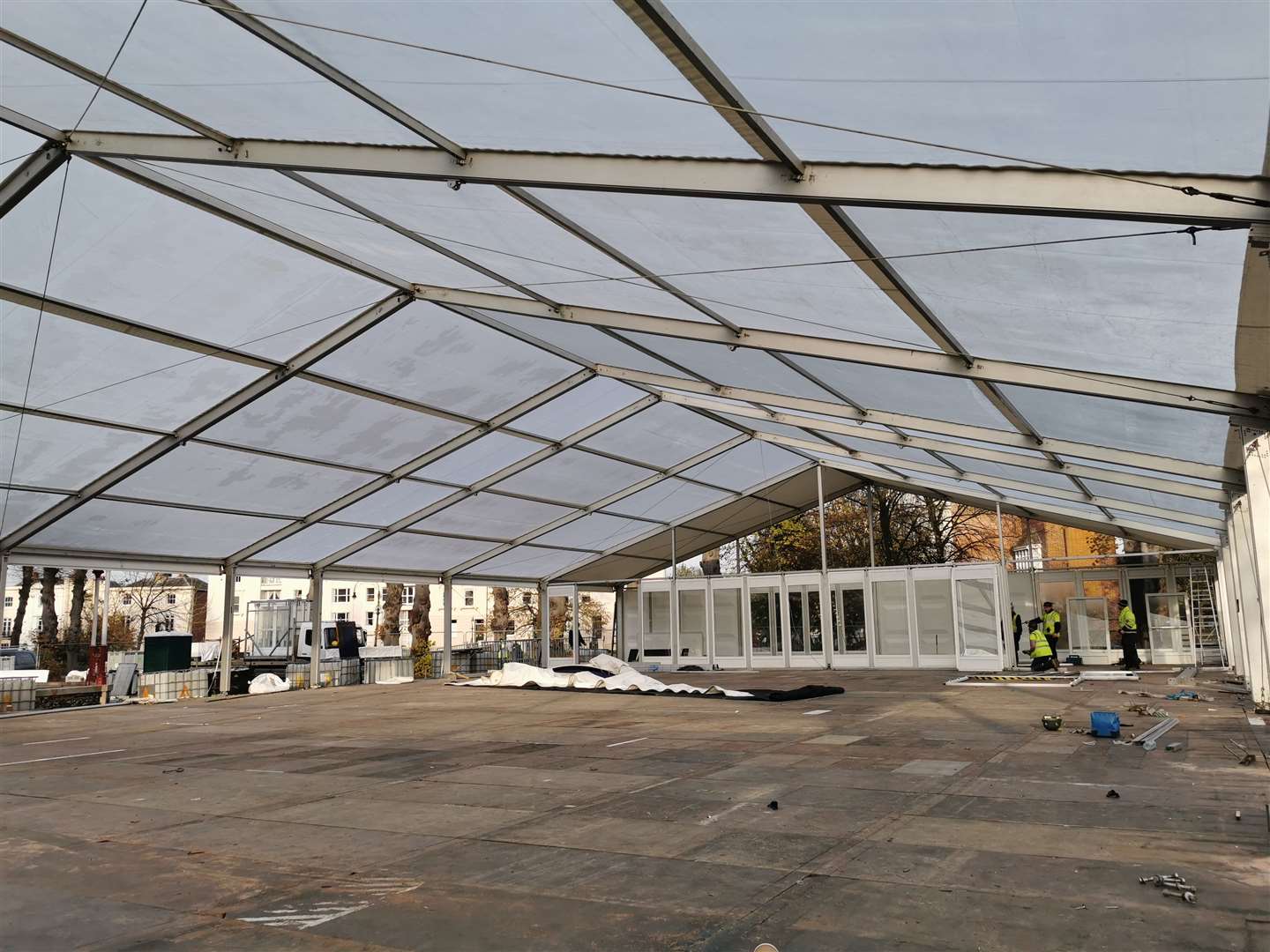 The ice rink is currently under construction. Pic: Canterbury City Council (34240935)