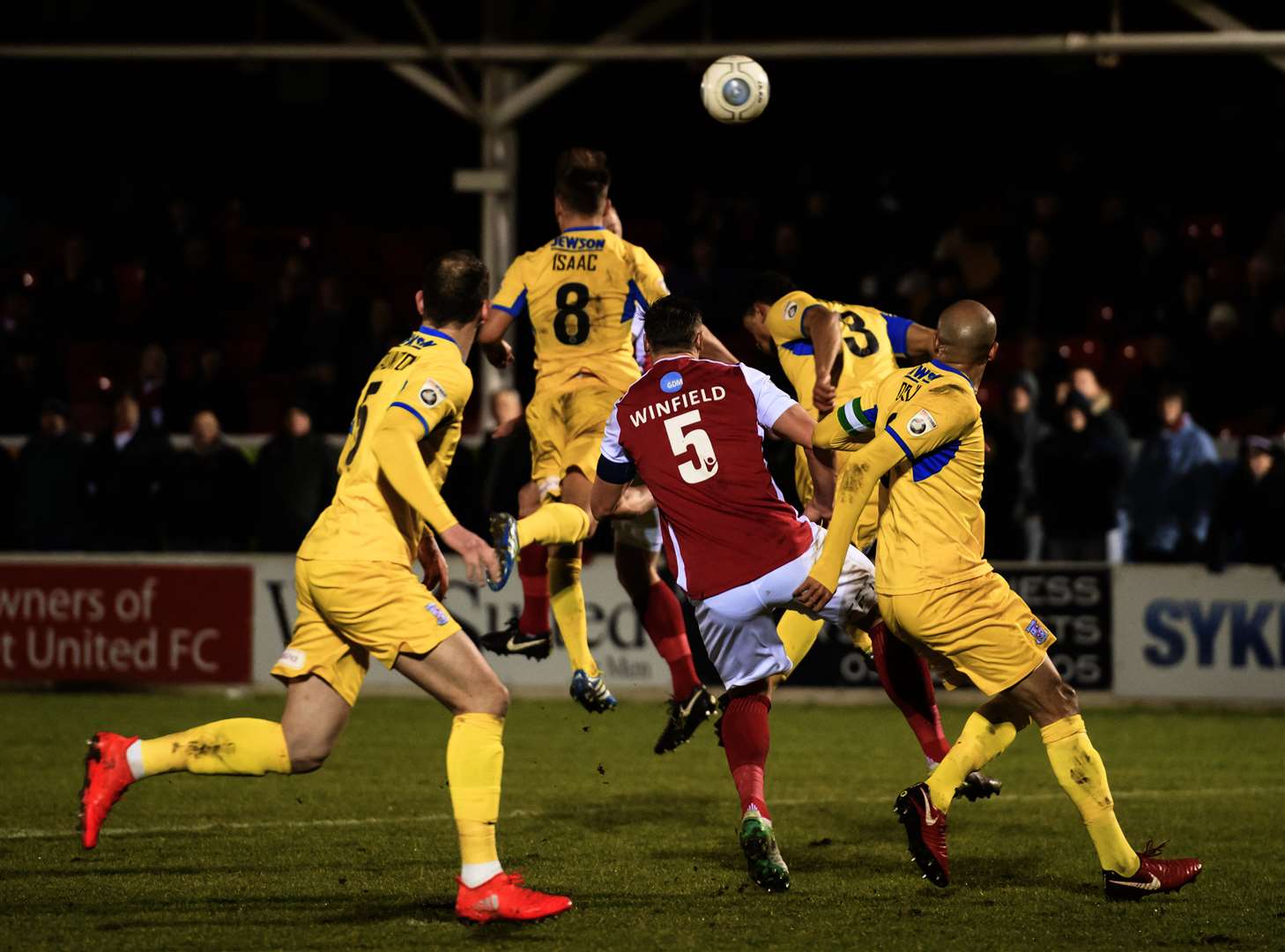 Ebbsfleet's last home game was the 2-1 win over Woking on February 20 Picture: Andy Payton