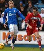 Matt Jarvis runs at the Millwall defence. Picture: BARRY GOODWIN