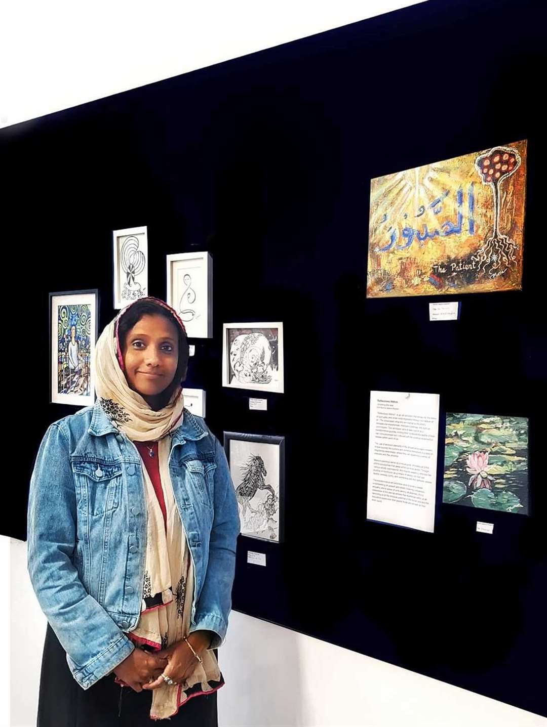 Meera's exhibition at Wigmore Library