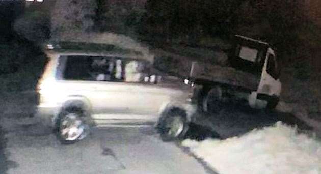 Officers have released images of the suspects' vehicles, one being a Mitsubishi Shogun