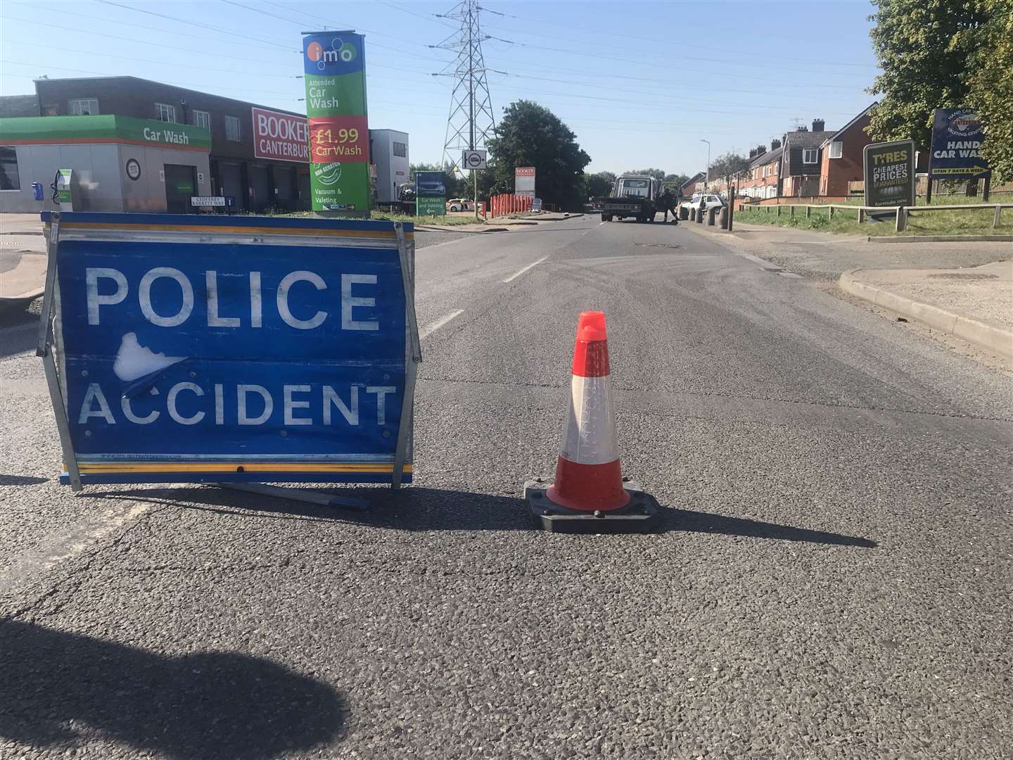 The road has been closed by police for several hours (15710796)