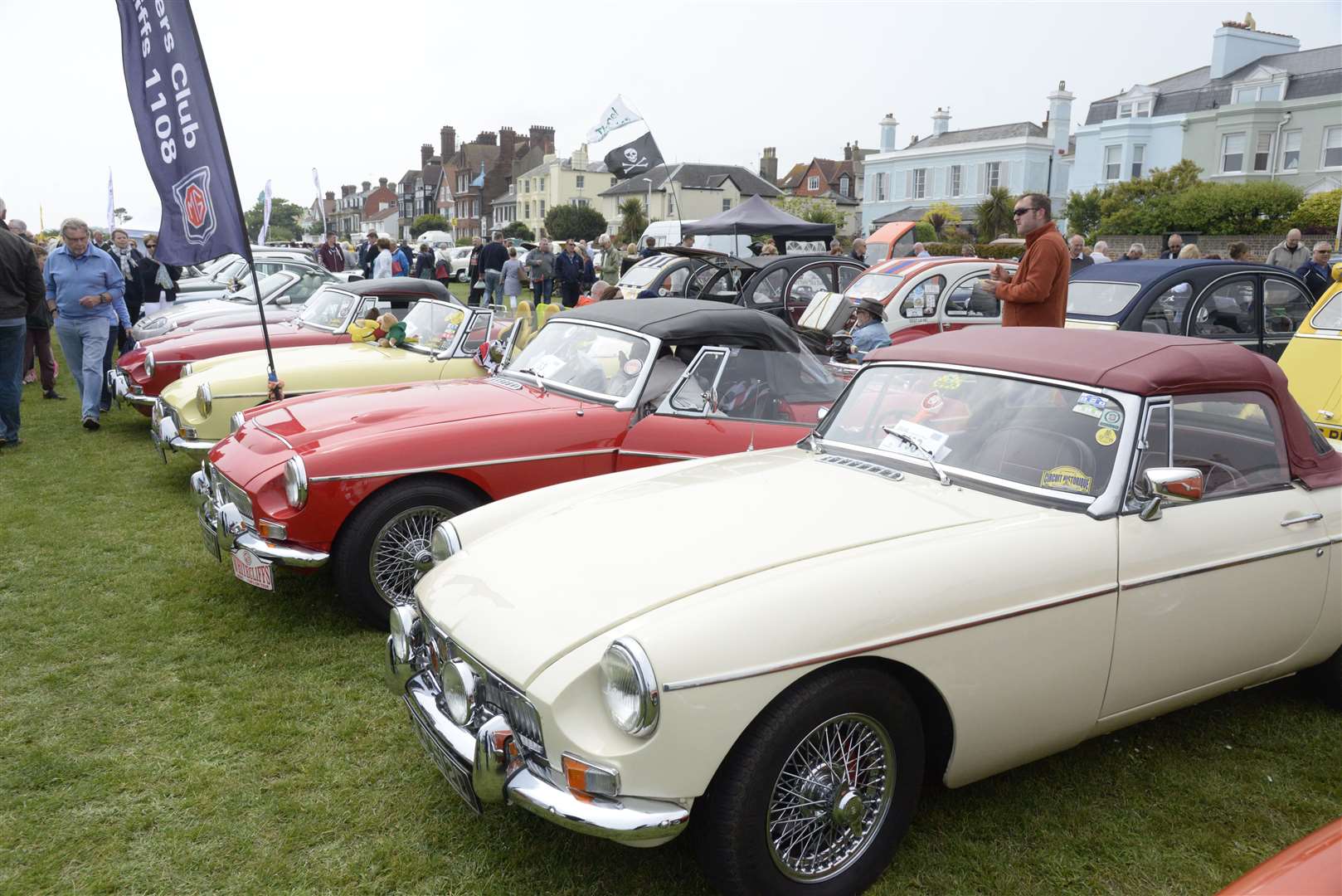 MG's on display during the Deal Classic Motor Show in a previous year