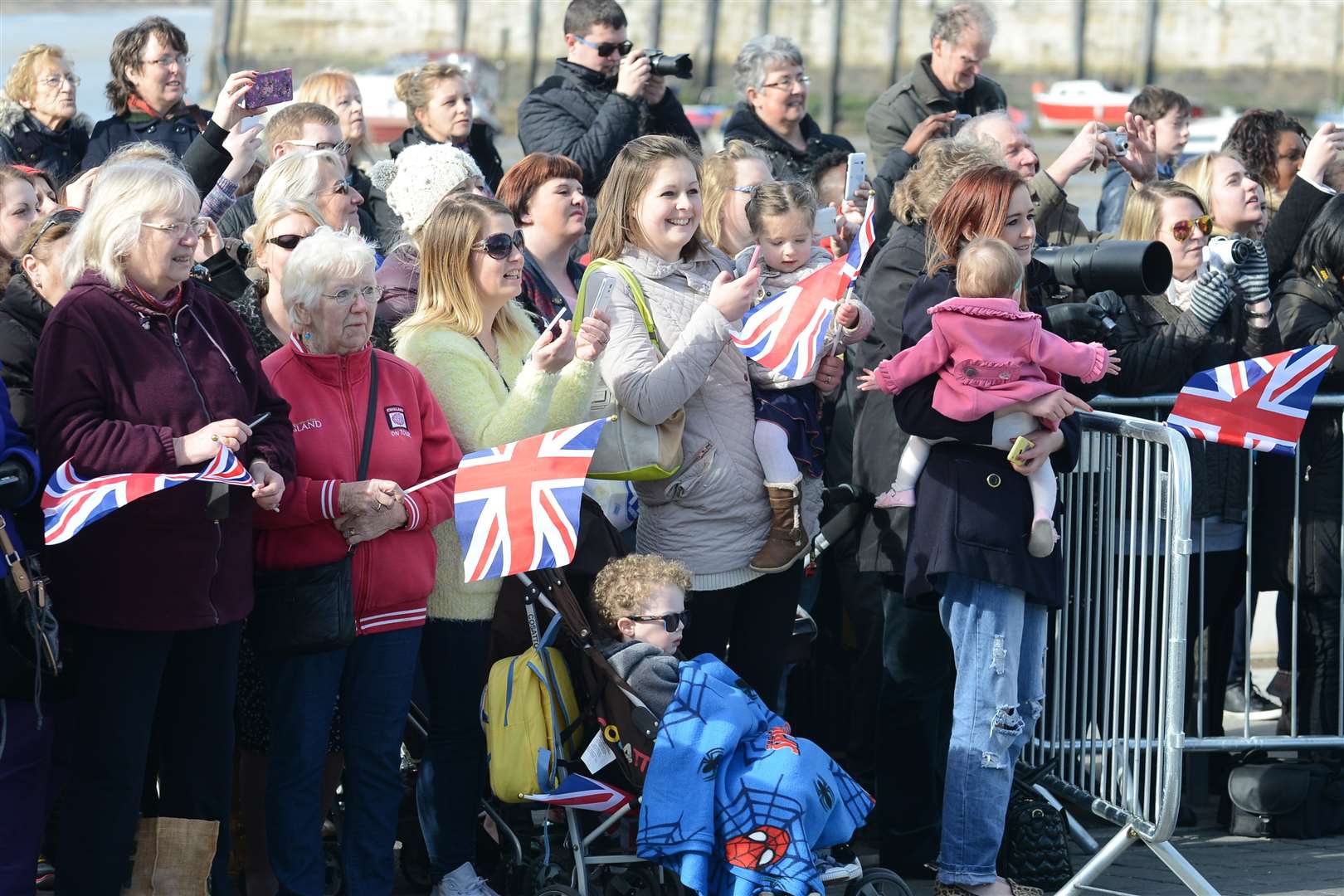 Crowds turned out for the Duchess's visit