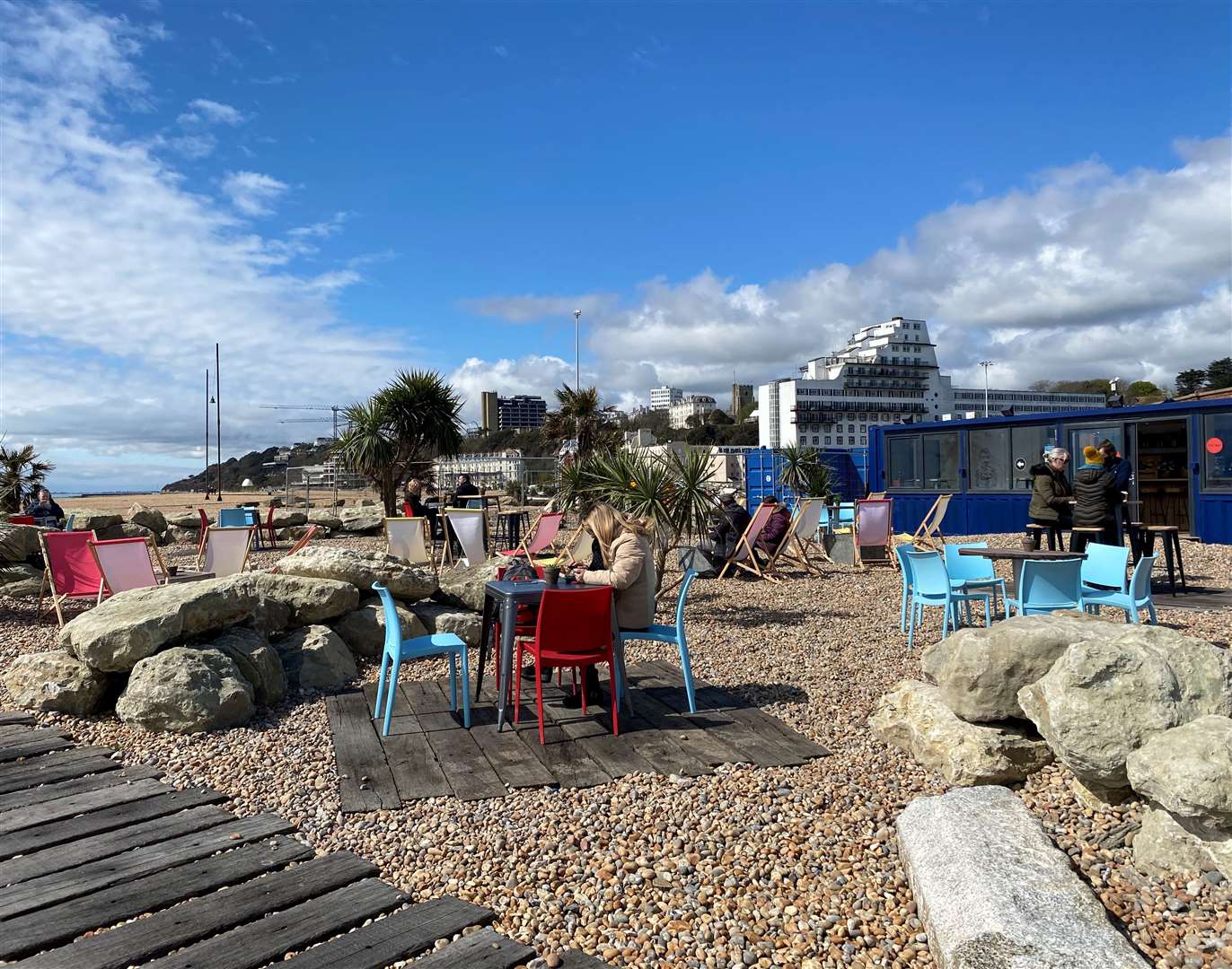 The Pilot Bar is a popular spot for residents and visitors in the summer months