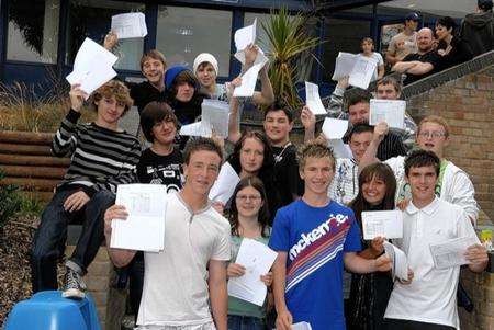 Top marks: Minster College students have recorded the school's best ever GCSE rsults
