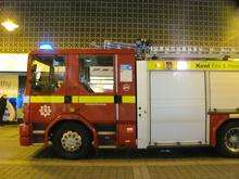 A fire engine at St George's Shopping Centre