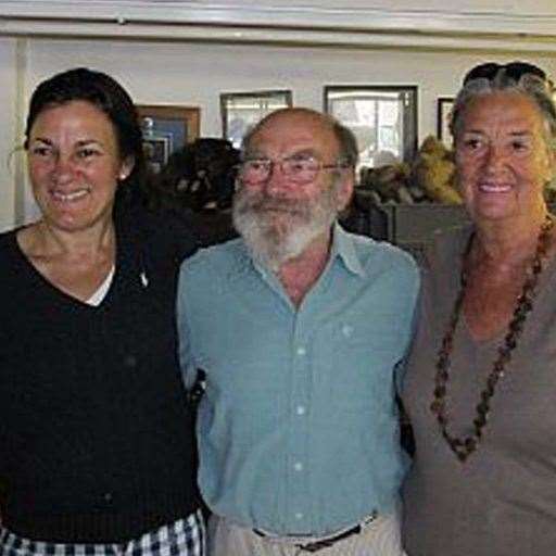 From left to right: Daughter Kerstin, John and wife Maude. Picture: Canterbury Bears