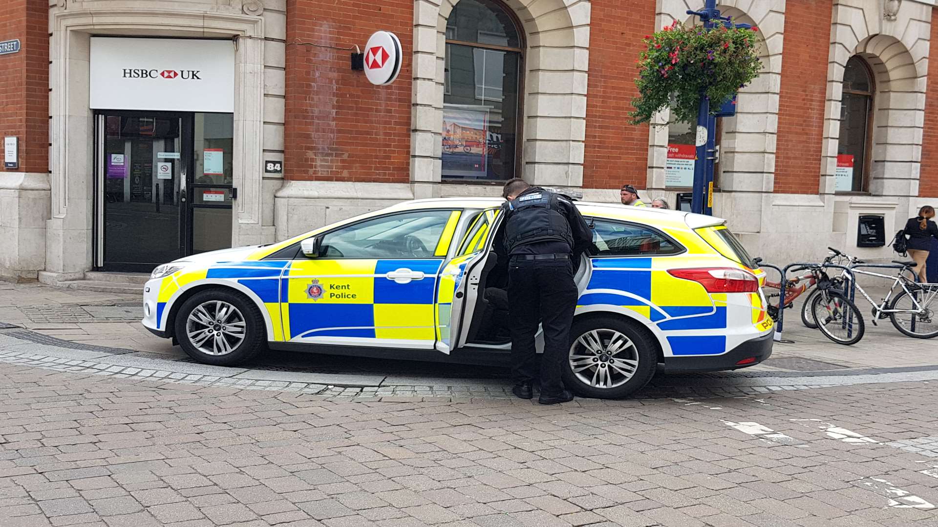 Officers making the arrest