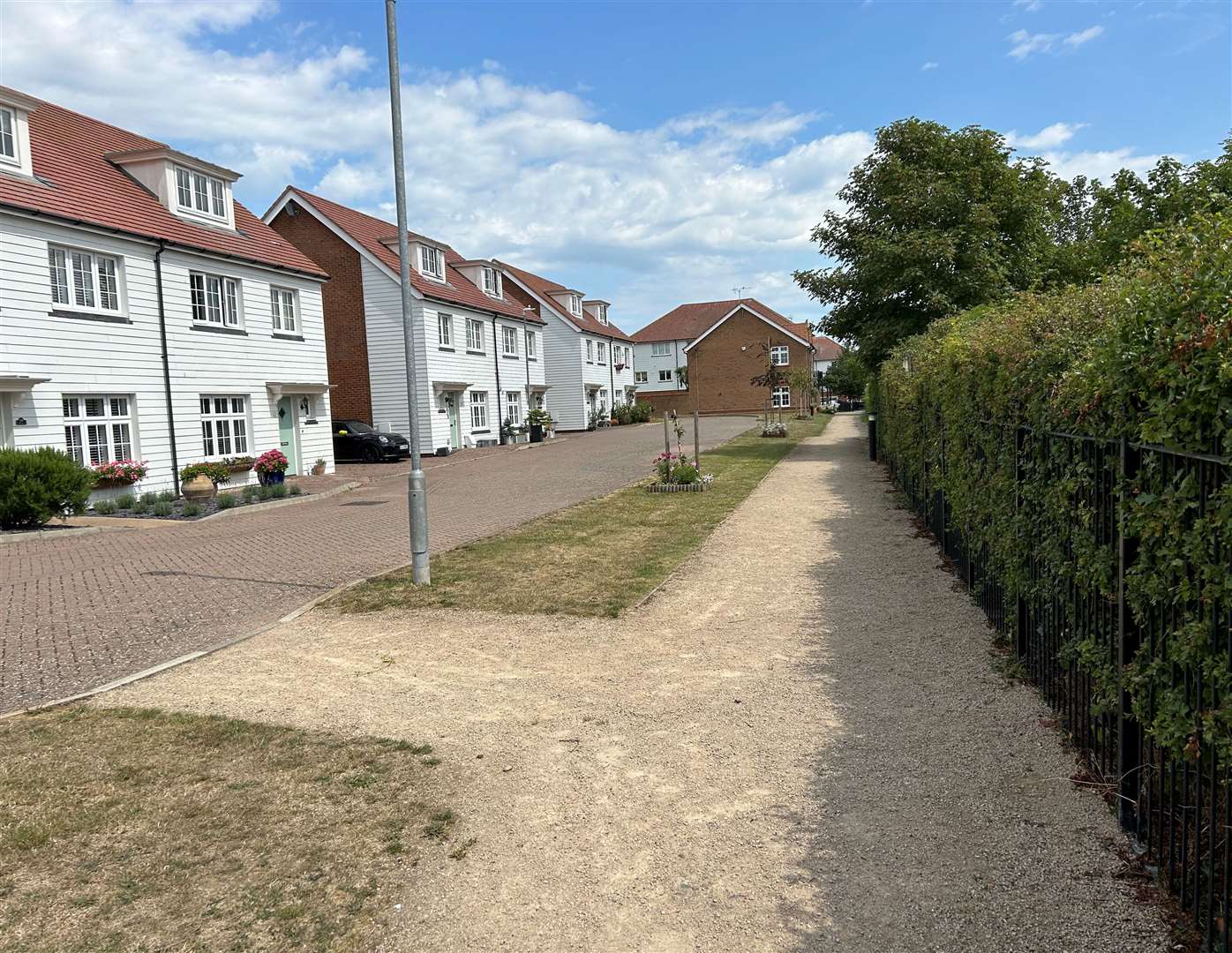 Lakeside Avenue in Faversham has a path which Kent County Council says is not a public right of way