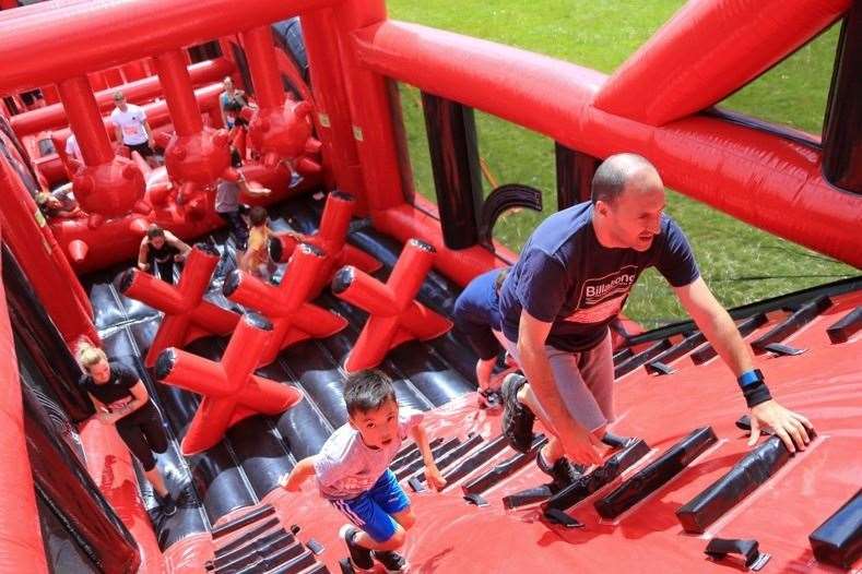 Will you take on the world's largest inflatable course? Picture: UK Running Events