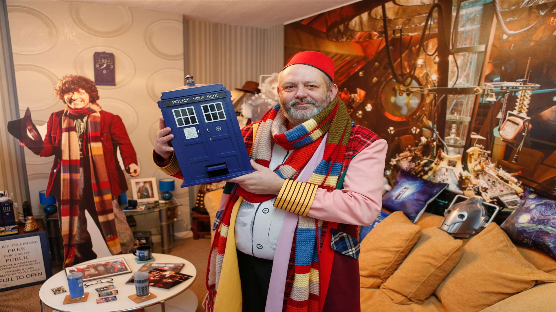 Paul Seymour is a huge Dr Who fan. Picture: Matthew Walker