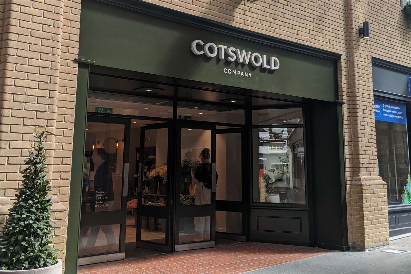 The Cotswold Company's new store in Canterbury's Marlowe Arcade - previously home to HMV