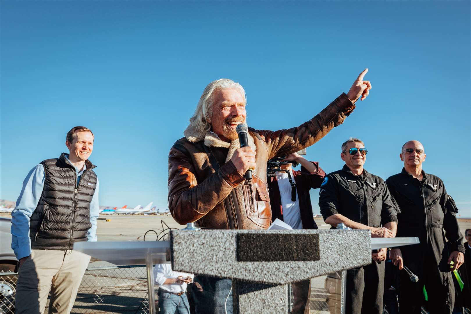 Sir Richard Branson is keen to fly tourists into space with Virgin Galactic (Virgin Galactic/PA)