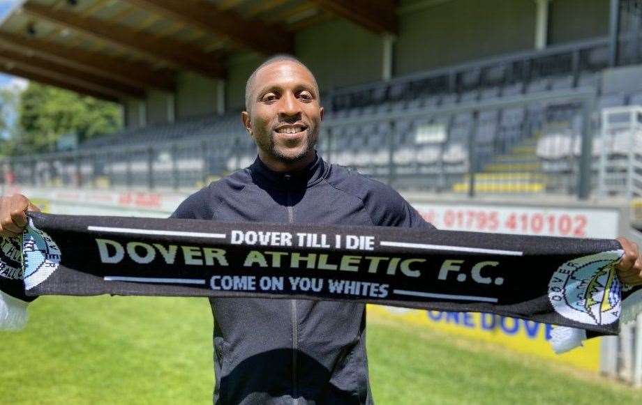 Defender Tyrone Sterling has re-signed for Dover. Picture: Richard Harvey/Dover Athletic FC