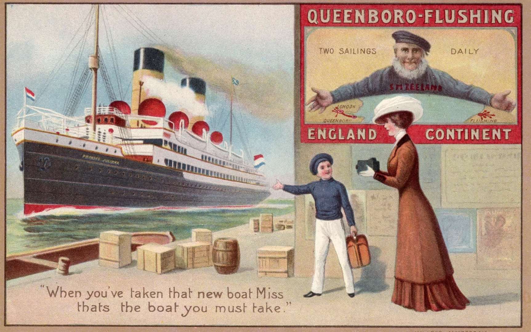 Postcard of Queenborough Pier