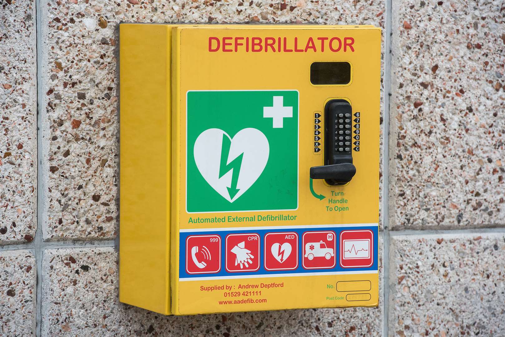 A defibrillator has been stolen from the Hub in Front Road, Woodchurch, near Ashford. Stock image by Mark Westley