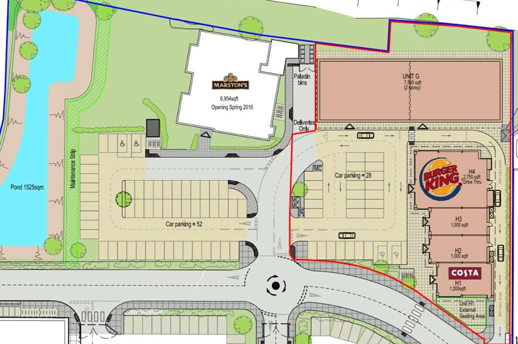 Plan of the new phase at Neats Court Queenborough