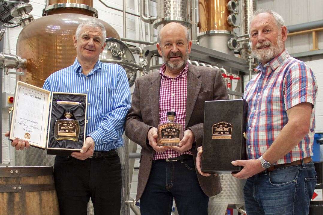 Andy Reason, Robert Wicks and Norman Lewis from Anno Distillers