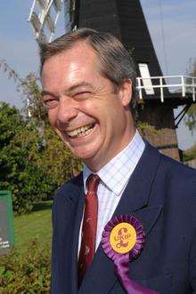 UKIP leader Nigel Farage, who lives in Kent