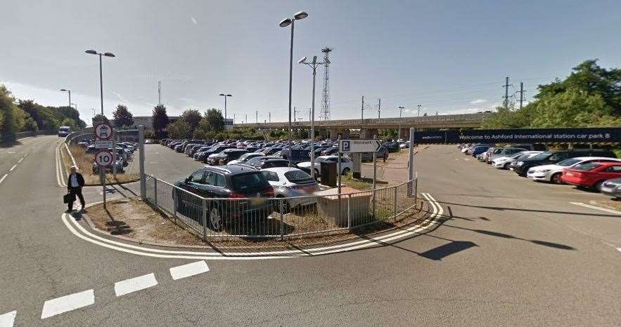 The car park by the station's main entrance is shut today
