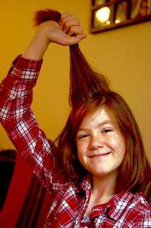 Skyla Kotsis is cutting her hair for charity