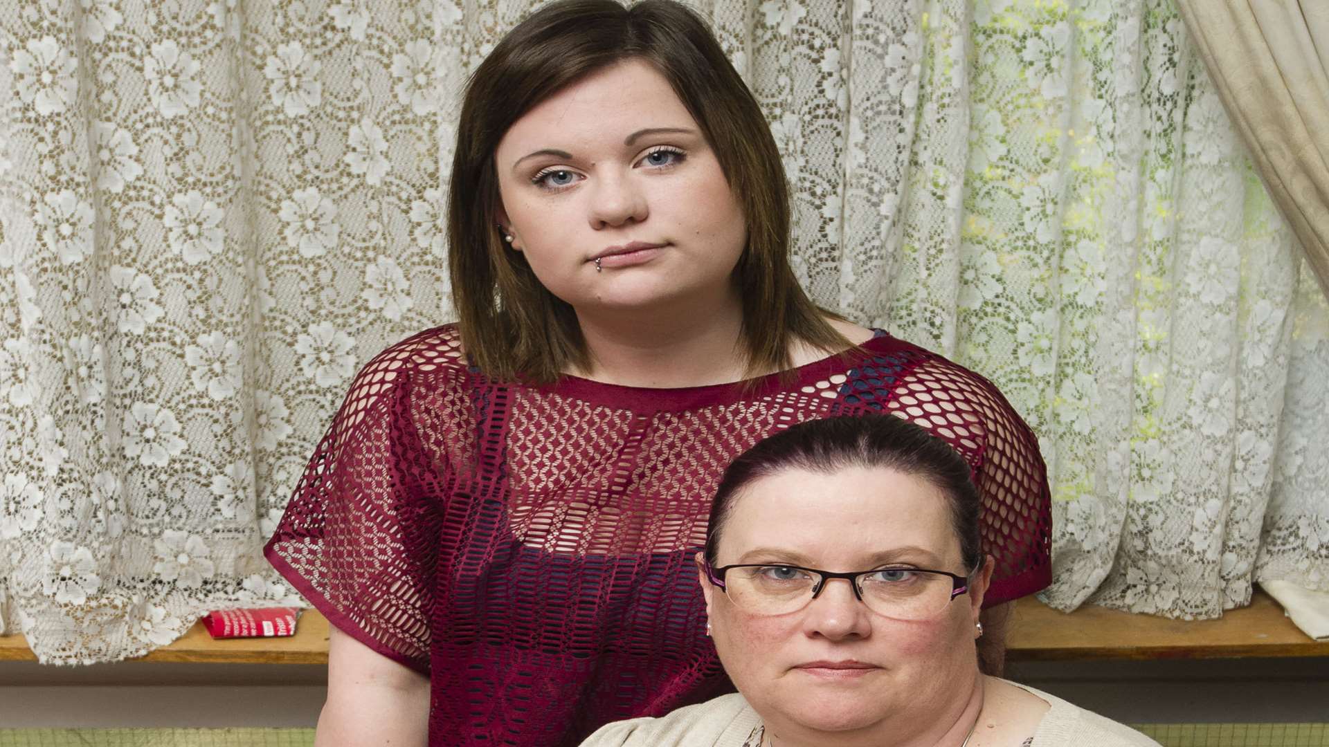 Emma Brazier and her mother Elaine have been targeted by yobs