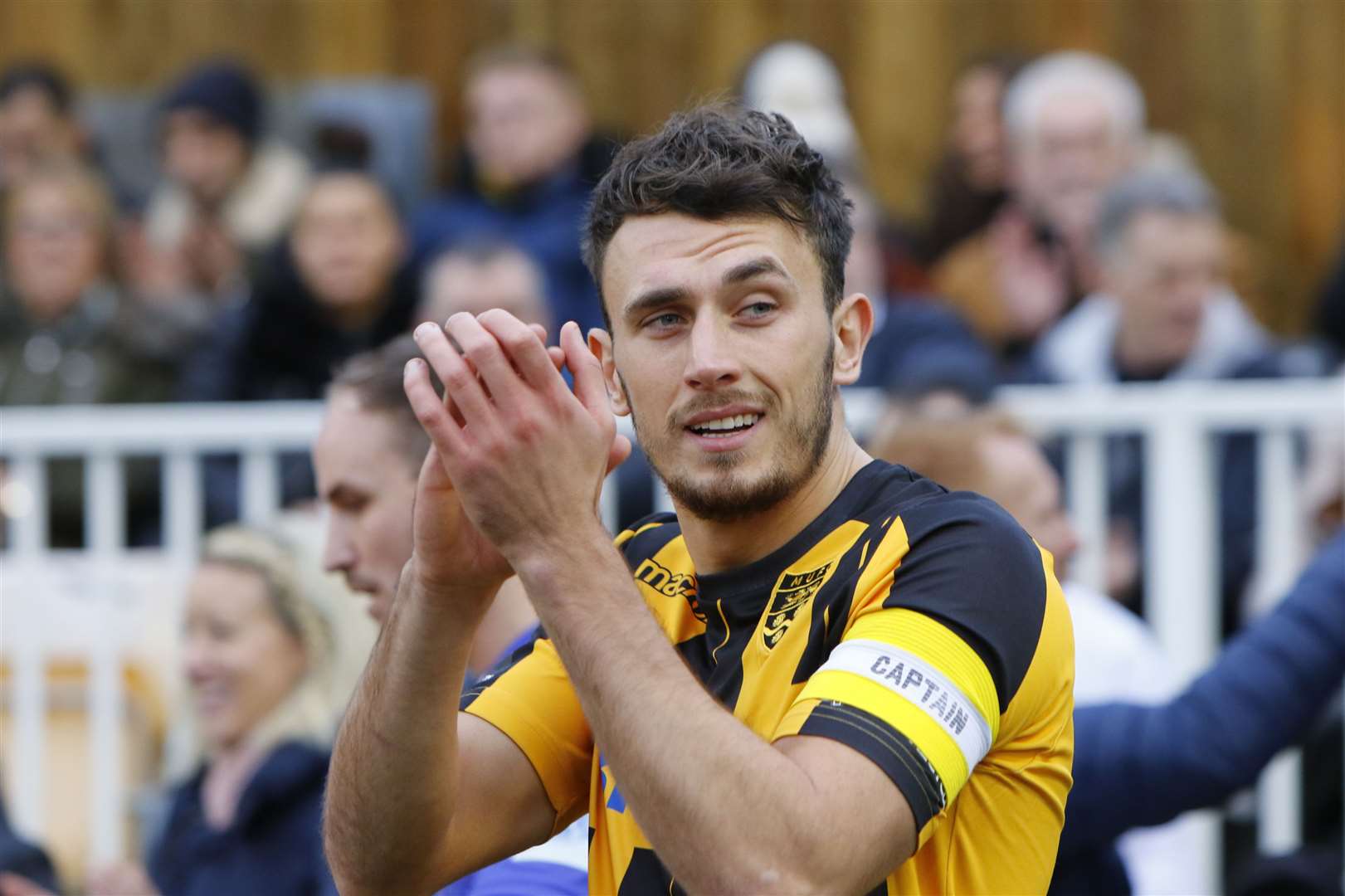 Will De Havilland was made captain by caretaker bosses Tristan Lewis and Simon Walton while Blair Turgott recovered from injury Picture: Andy Jones