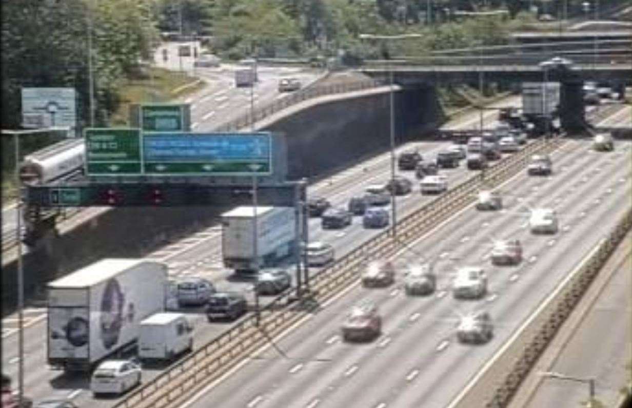 Traffic is building on the M25. Picture: Highways England