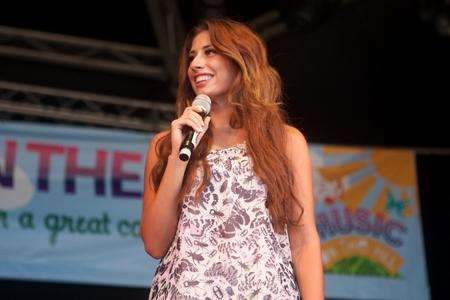 Stacey Solomon hosted Sunday's events at Music On The Hill