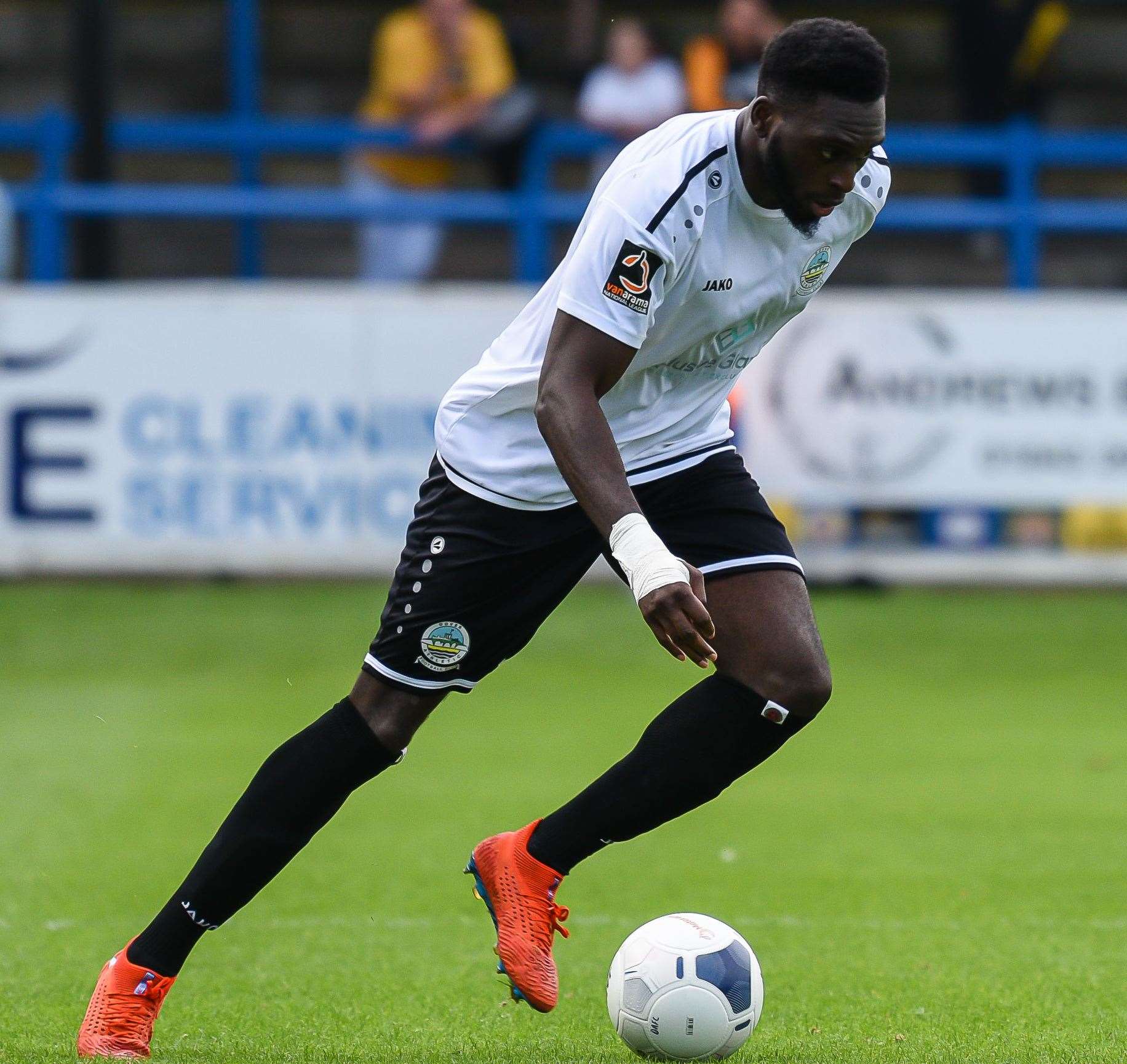 Dover forward Inih Effiong. Picture: Alan Langley