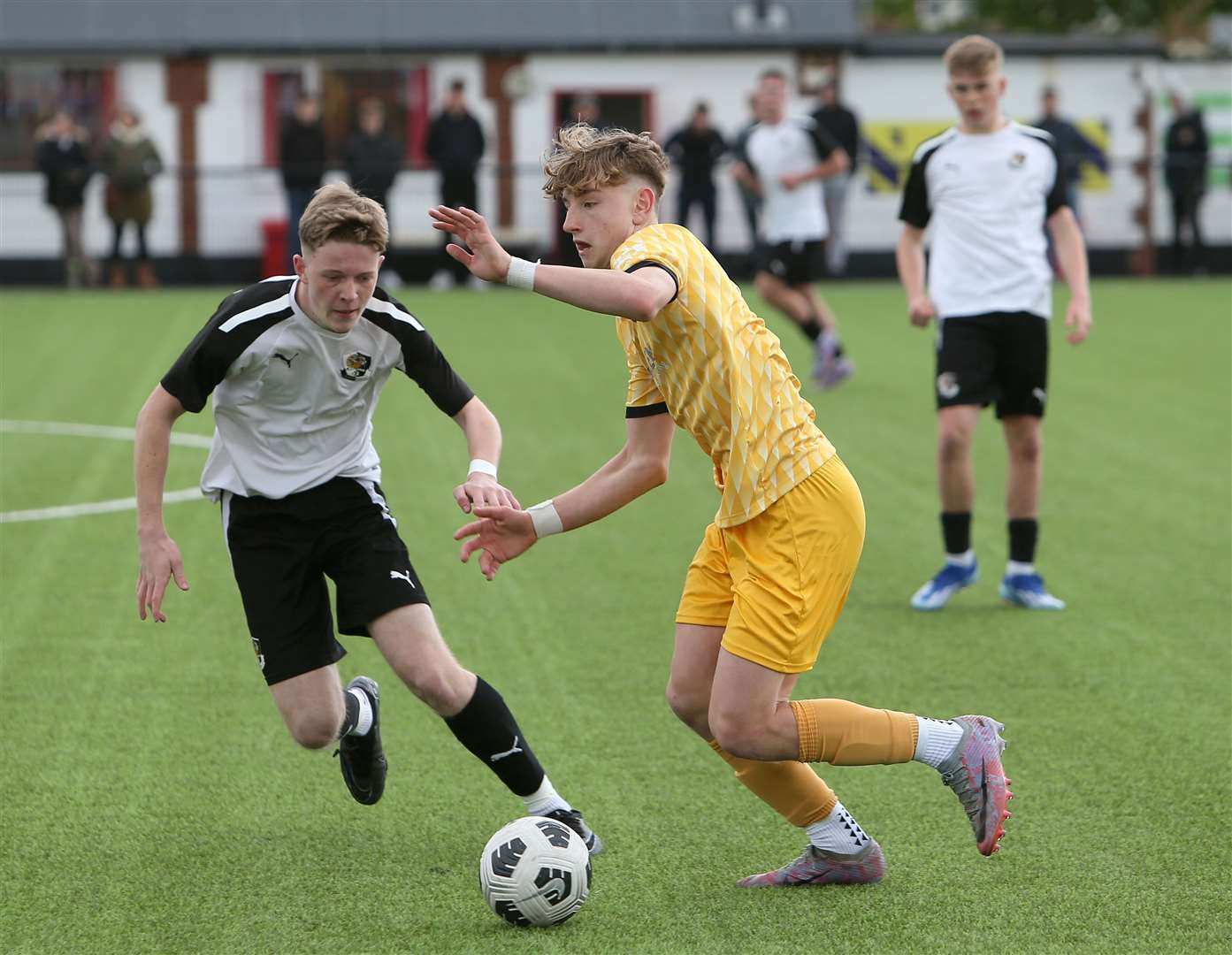 Action from the Kent Merit Under-16 Boys Cup Final between Dartford and Maidstone United. Picture: PSP Images