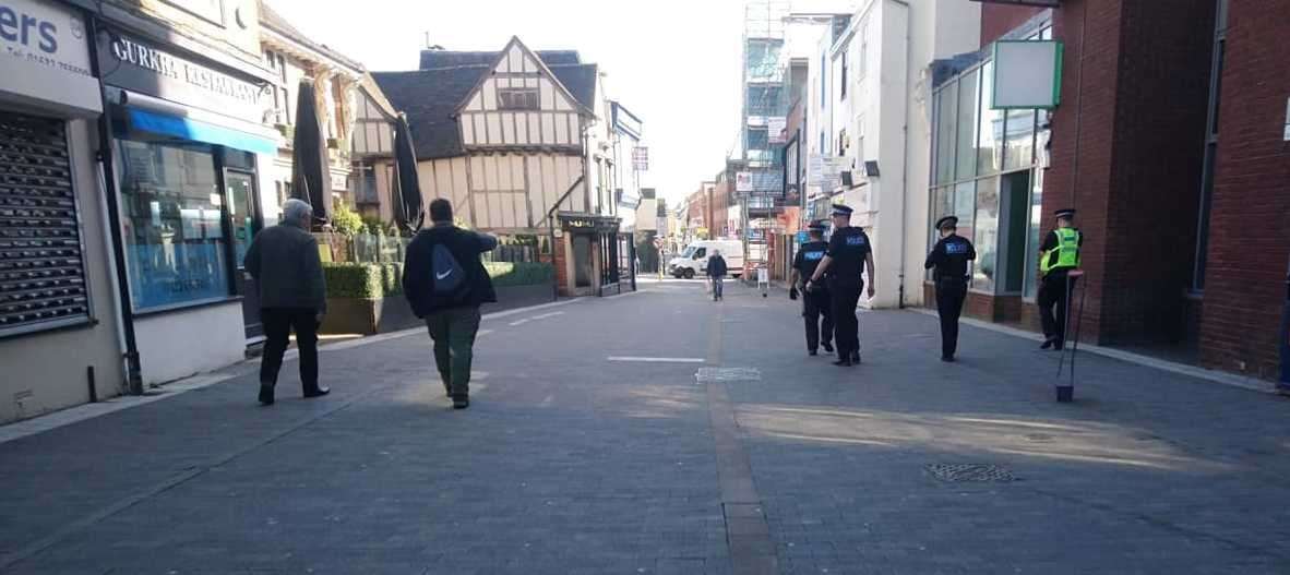 Police checks being carried out in Maidstone amid the coronavirus lockdown