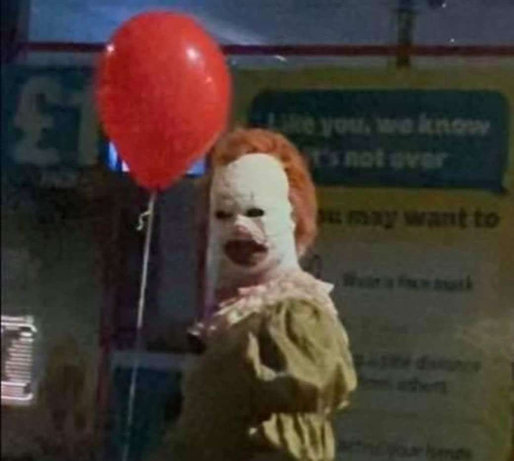 Residents reported numerous sightings of the terrifying clown in previous years. Photo: Facebook/HalloweenThanet