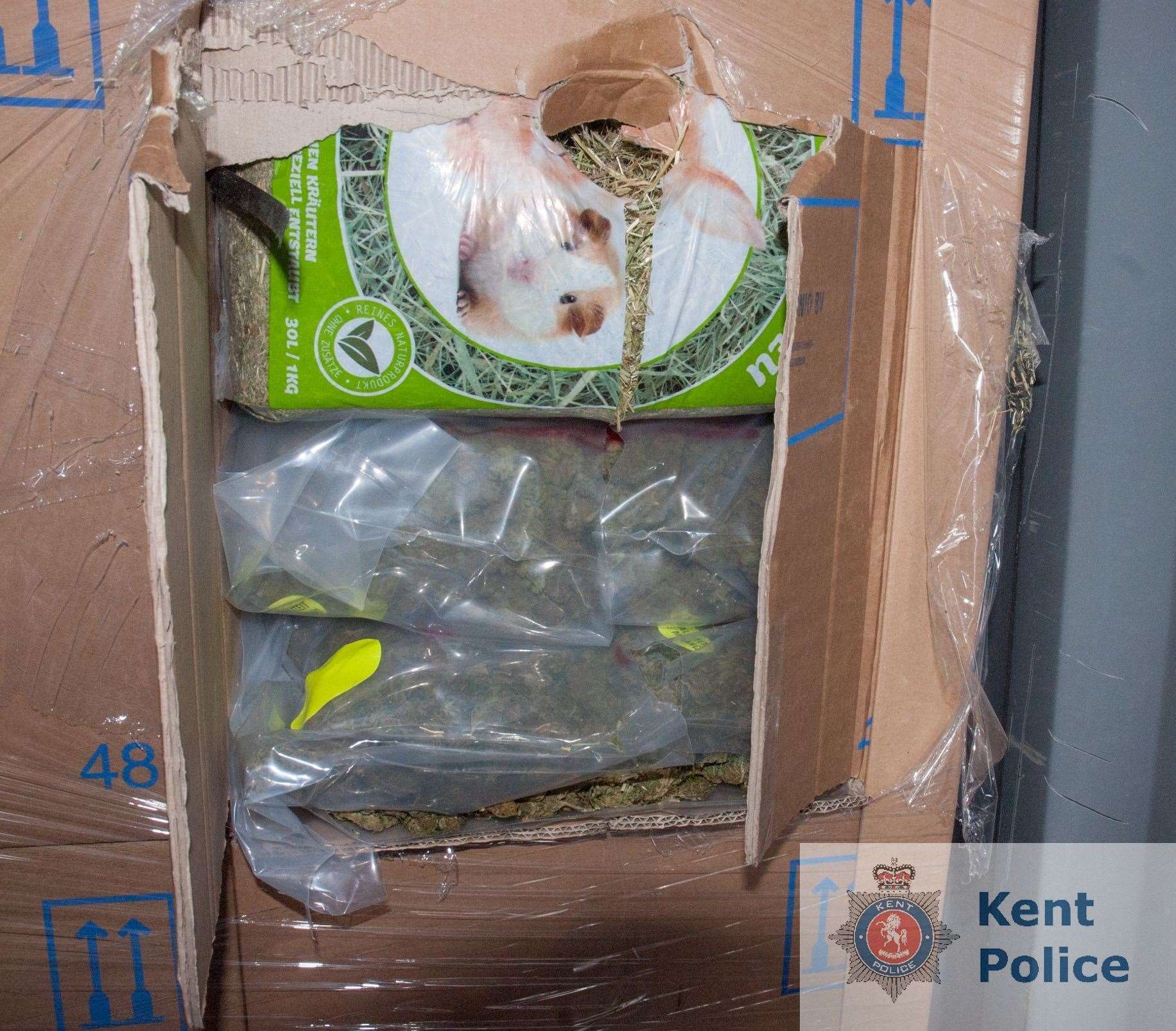 Police estimated the drugs to be worth more than £10 million. Picture: Kent Police