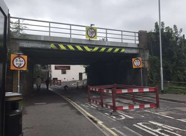 Milton Road in Sittingbourne has been shut by roadworks