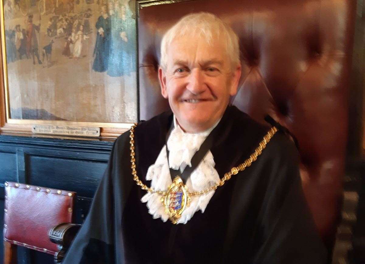 Cllr Jeff Franklin is currently mayor of Sandwich Town Council