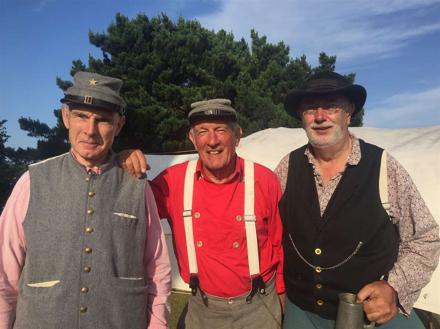 Bob, Derek and Slasher - American Civil War reenactors