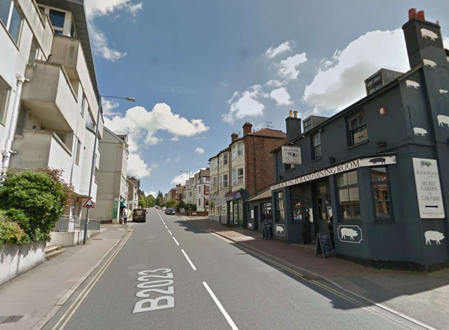 The fire happened in a ground floor kitchen in Grove Hill Road. Picture: Google.