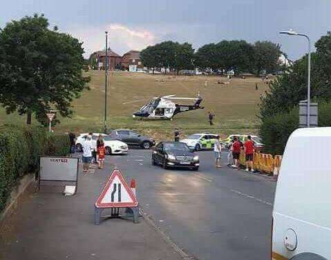 Kent Air Ambulance in the area at the time