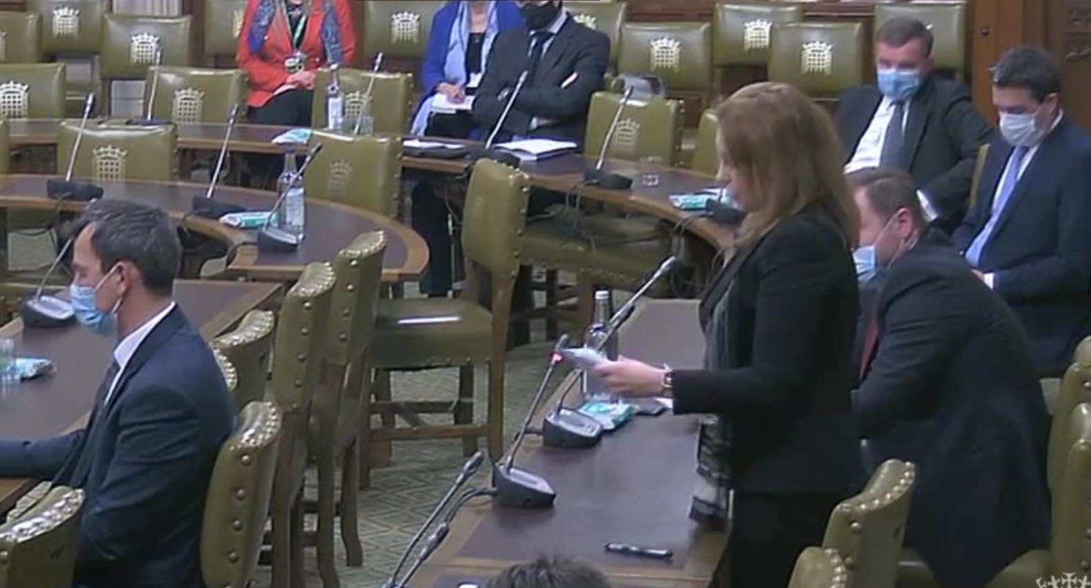 MP Natalie Elphicke discusses Lucas' Law in a water safety debate at Westmintser Hall Picture: Parliamentlive.TV