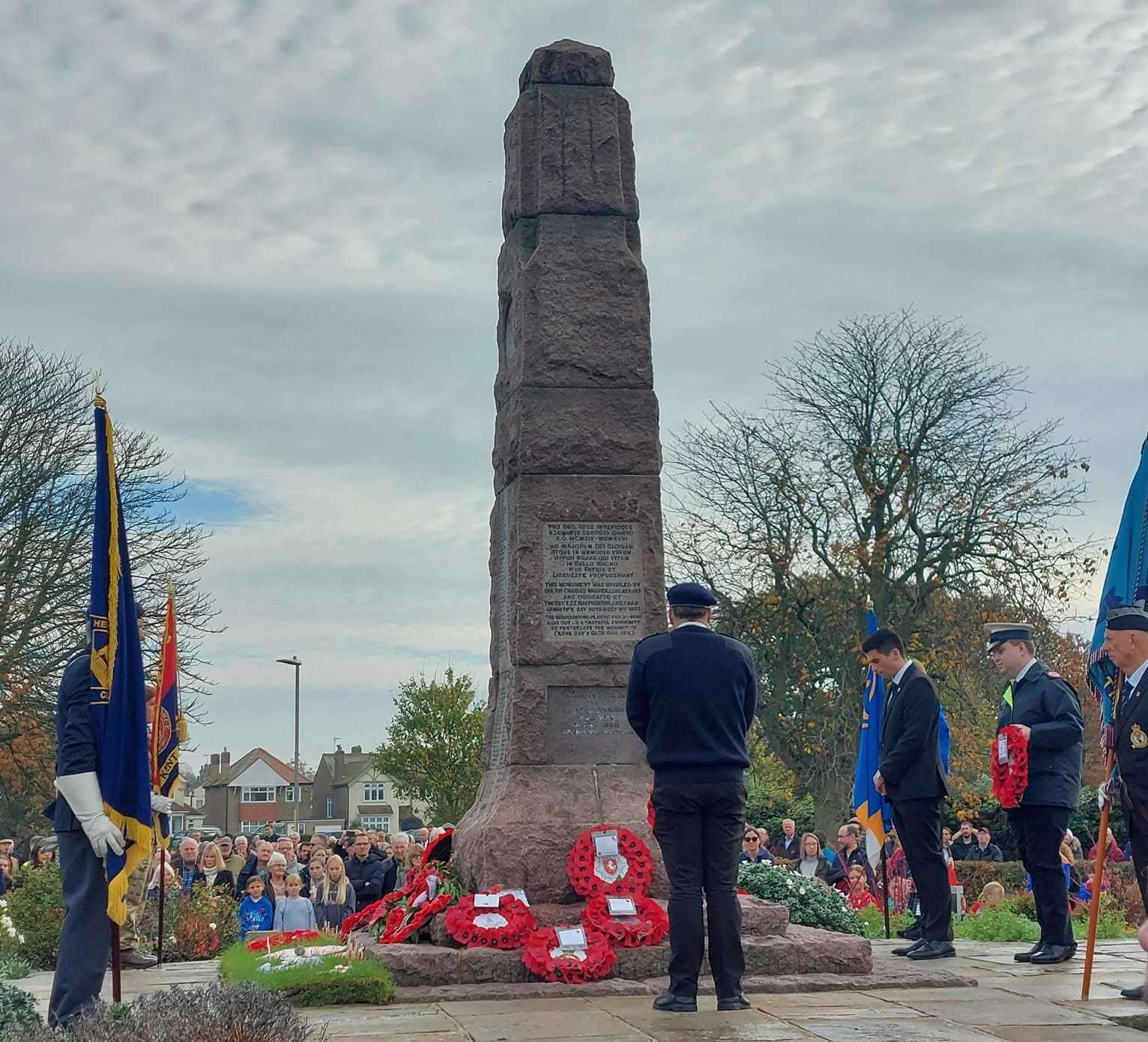 Remembrance Sunday service at Herne Bay. Picture: Neil Baker