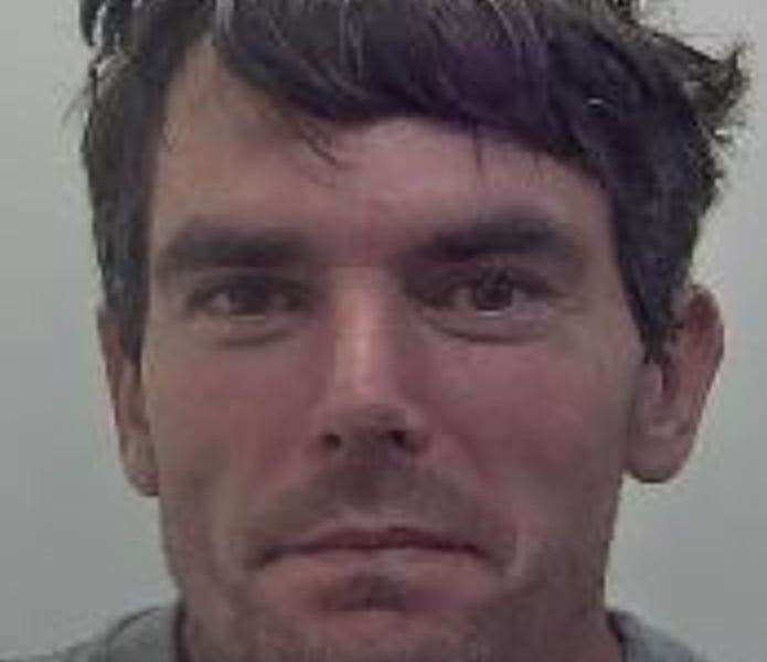 Richard Barham has been jailed following his arson spree and a vicious city centre assault Pic: Kent Police